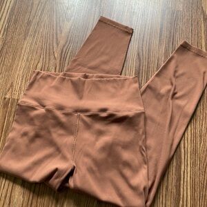 Aerie Offline Ribbed Leggings Tan XL
